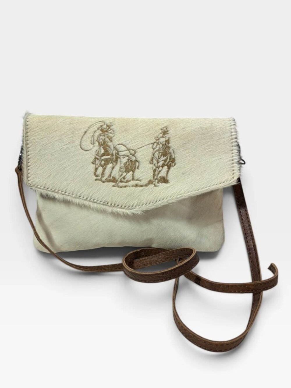 American Darling Hair on Hyde Cream Purse